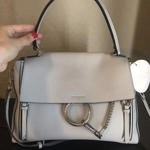 New Chloé Faye Med  100% Auth,airy grey.